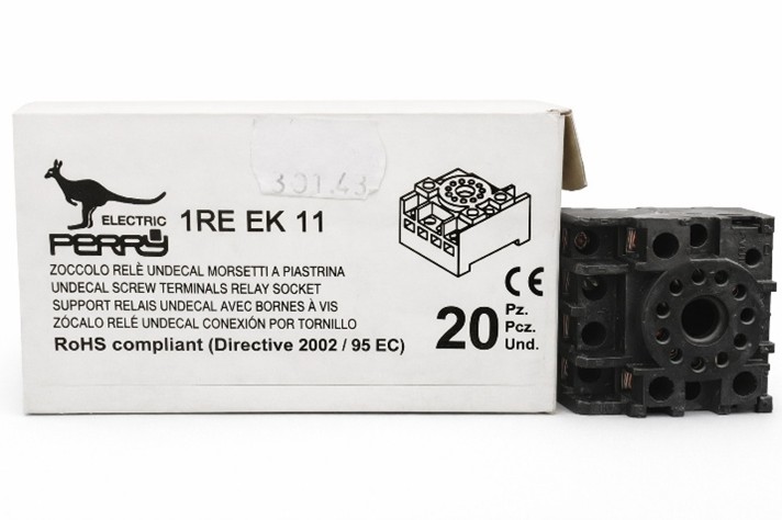 perry-1re-ek11-zoccolo-relè-undecal-11-poli-morsetti-a-vite-lotto-20-pz